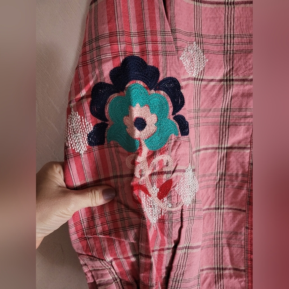 Free People We The Free Embroidered Sashiko Shirt - Picture 5 of 11